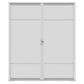 72 in. x 80 in. Brisa White Standard Double Retractable Screen Door Kit