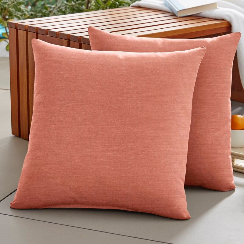 Bussell Sunbrella® Throw Pillow (Set of 2) 12” X 12”